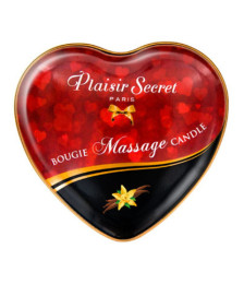 Mini bougie de massage à la vanille boîte coeur 35ml - CC826062